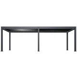 Luksuzna motorizirana bioklimatska pergola PRESTIGE 8×4 m, aluminij – samostoječa