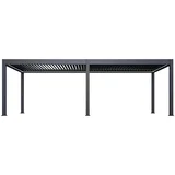 Luksuzna motorizirana bioklimatska pergola PRESTIGE 8×4 m, aluminij – samostojeća