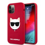 Karl Lagerfeld Originalen ovitek KLHCP12MSLCHBK za iPhone 12 Pro rdeča silikonska zaščita - Choupetts head Cene