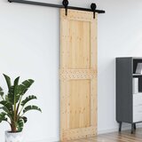  Vrata NARVIK 80 x 210 cm Čvrsta borovina (neobrađena) Prirodna | shoptok.hr