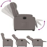  Električni naslanjač s funkcijo vstajanja taupe blago, (20926883) | Shoptok.si