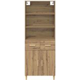  Highboard Umjetnički hrast 69,5 x 34 x 180 cm Konstruirano drvo | shoptok.hr