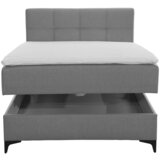 MID.YOU POSTELJA Z VZMETNICO 120 cm x 200 cm , tekstil temno siva | Shoptok.si
