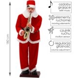 Molarem Home Plesni Djed Božićnjak sa saksofonom - 180 cm Slike
