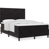  Postelja z vzmetnico Črna 160x200 cm Žamet, (22051906) | Shoptok.si