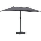 Vrtni suncobran Antracit 385 x 209 x 244 cm Poliester i čelik | Eponuda.ba
