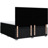  Krevet s oprugama i madracem crni 180x200 cm od tkanine | shoptok.hr
