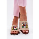 Boto Women's Flat Sandals With Decoration Gold Clelione | Shoptok.si