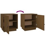  Noćni ormarići 2 kom boja meda 40x34x45 cm od masivne borovine Smeđa | shoptok.hr