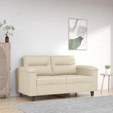 The Living Store Dvosed krem 120 cm umetno usnje - Kavč Dvosed, (21661451) Cene