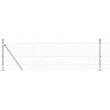  varjena žična ograja s 13 pritrjenimi stebri 0,4x100 m, galvanizirano jeklo | Shoptok.si