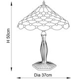  Endon 64301 - Stona lampa Tiffany PEARL 1xE27/60W/230V prečnik 37 cm | Eponuda.com