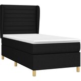  Krevet s oprugama i madracem crni 90x200 cm od tkanine | shoptok.hr