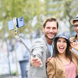 Borofone BY09 selfie tripod stojalo za snemanje in slikanje selfie posnetkov 75 cm - črn | Shoptok.si