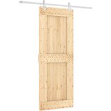  Klizna vrata s priborom za montažu 80 x 210 cm masivna borovina | shoptok.hr