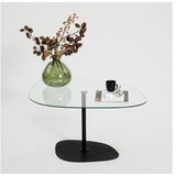 Hanah home sto za dnevnu sobu soho transparent black | ePonuda.com