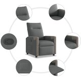  Naslonjač od tkanine tamnosivi | shoptok.hr