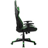 vidaXL Gaming stol črno in zeleno umetno usnje | Shoptok.si