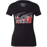 Guess Majica 'ROSES' temno siva / rdeča / črna | Shoptok.si