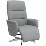 Maison Chic Fotelj - Relax naslanjač z oporo za noge svetlo sivo blago, (22062016) | Shoptok.si