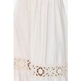 numoco basic 618-1 Subtle boho dress with openwork inserts – ecru | Shoptok.si
