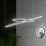Ideal Lux led luster na sajli oracle slim LED/37W/230V 3000K prečnik 70 cm, crne boje | Eponuda.com