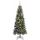  Umjetno božićno drvce Zelena 180 cm PVC, plastika i čelik | shoptok.hr