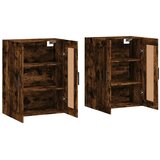  Zidni ormarići 2 kom boja dimljenog hrasta konstruirano drvo | shoptok.hr