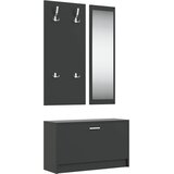  3-u-1 set ormarića za cipele crni od konstruiranog drva | shoptok.hr
