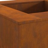 vidaXL Corten čelik 80 x 80 x 40 cm Izdržljivo Ognjište Četvrtasto | shoptok.hr