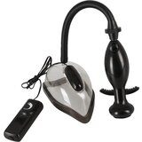 You2Toys - vibrirajuća vaginalna pumpa za usisavanje (prozirno-crna) | shoptok.hr