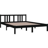  Za krevet od masivnog drva crni 150 x 200 cm 5FT King | shoptok.hr