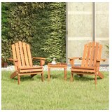  3-dijelna vrtna garnitura Adirondack masivno bagremovo drvo | shoptok.hr