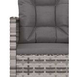  3-dijelna vrtna garnitura s jastucima od poliratana siva | shoptok.hr