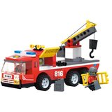 Blocki kocke vatrogasno vozilo sa kukom #7-kb0816 ( 68135 ) Cene
