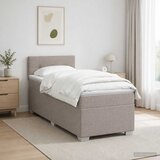  Krevet s box springom, madracem i LED-om Sivosmeđa 80 x 200 cm | shoptok.hr