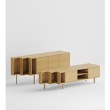 Woodman Komoda v hrastovem dekorju v naravni barvi 189x65x44 cm Shift – | Shoptok.si