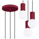 Nice Lamps Bordo rdeča viseča svetilka s steklenim senčilom ø 25 cm Orbital – | Shoptok.si