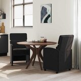  Blagovačke stolice s kotačima 2 pcs Crna 58 x 65 x 98 cm Baršun | Eponuda.ba
