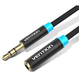 Transmedia Vention Cotton Braided 3.5mm Audio Extension Cable 5M Black Cijene