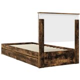  Okvir za krevet s ladicama Dimljeni hrast 75 x 190 cm | shoptok.hr