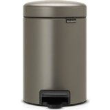Brabantia Kanta za smeće s pedalom Newicon 3 L s plastičnim unutarnjim dijelom - Platinum | shoptok.hr