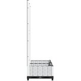  Vrtna sadilica s rešetkom bijela 80 x 40 x 121,5 cm PP | shoptok.hr