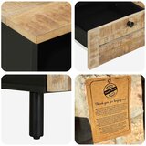  Kava Stol Smeđa i crna 80 x 54 x 40 cm Čvrsto drvo manga | Eponuda.com