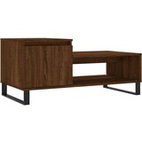  The Living Store Klubska mizica Rjav hrast 100x50x45 cm inženirski les - Klubska Mizica, (21502394) | Shoptok.si