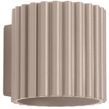 Sollux Smeđe-siva zidna lampa ø 10 cm Zora – Cijene