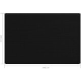  Preproga za šotor 200x300 cm črna, (21012867) | Shoptok.si