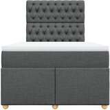  Krevet s oprugama i madracem tamnosivi 120 x 200 cm od tkanine | shoptok.hr