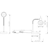 Globo stolna lampa elliott 34cm UKLJ.E14 4W 400lm 3000K ŽAR.10641 | shoptok.hr