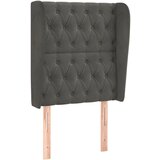 Maison Chic vzglavna omarica - nočna omarica - posteljna omarica z ušesi temno sivo 83x23x118/128 cm žamet, (21711504) Cene